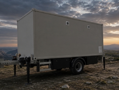 Orbital Tracking Radar Shelter and Carrier Trailer