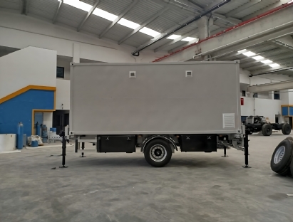 Orbital Tracking Radar Shelter and Carrier Trailer