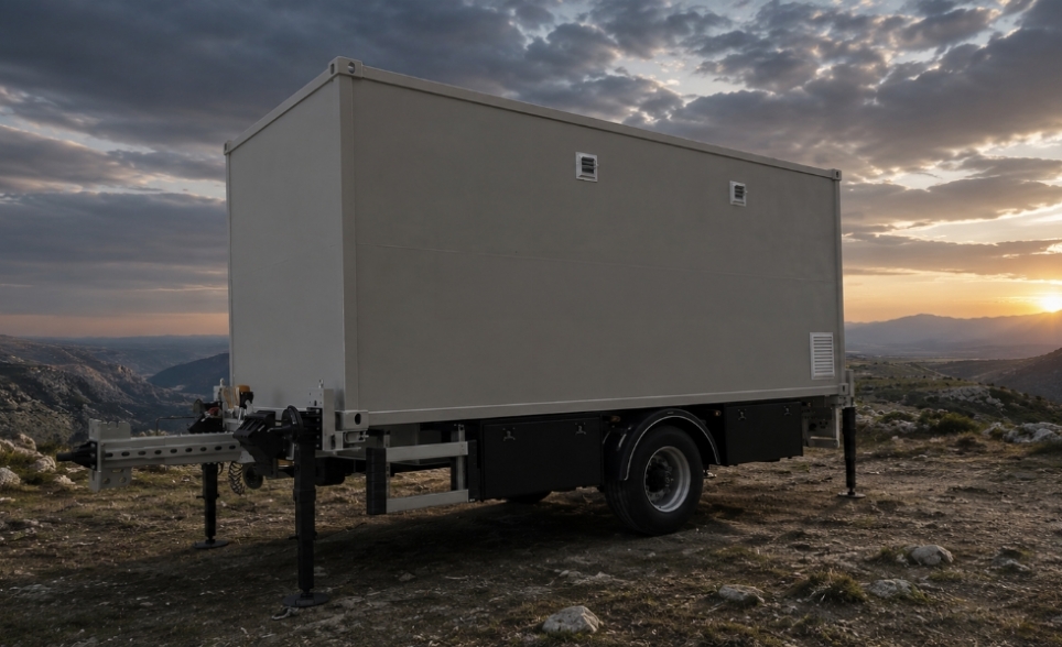 Orbital Tracking Radar Shelter and Carrier Trailer