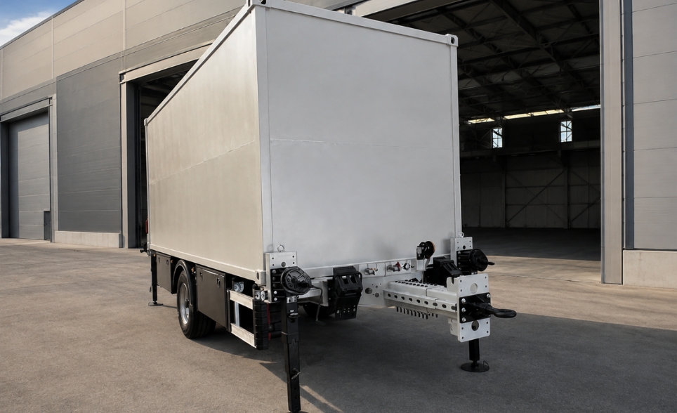 Orbital Tracking Radar Shelter and Carrier Trailer