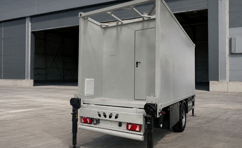 Orbital Tracking Radar Shelter and Carrier Trailer