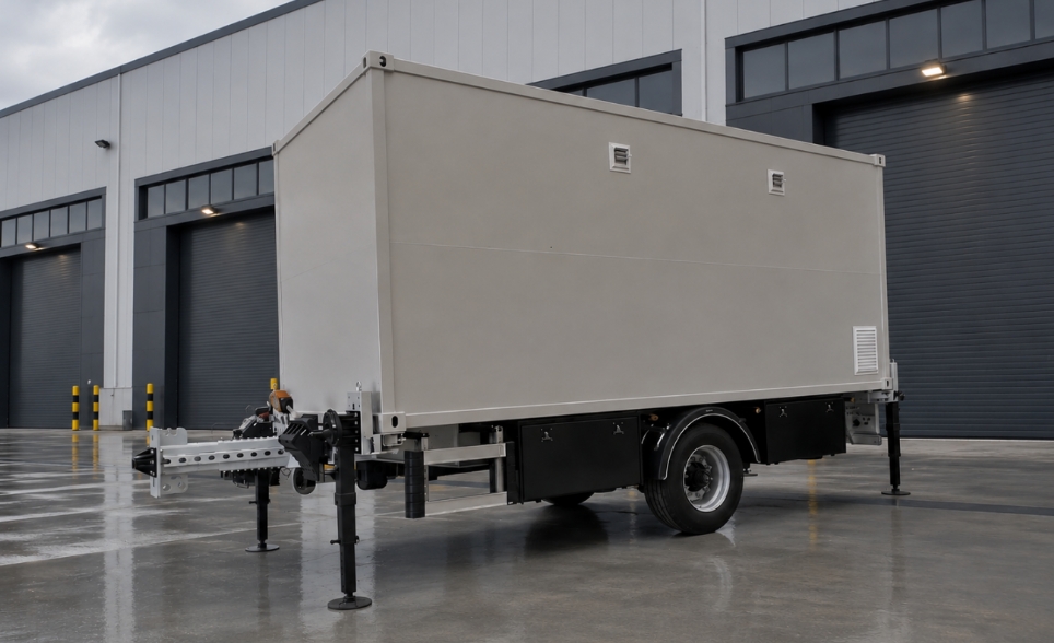 Orbital Tracking Radar Shelter and Carrier Trailer